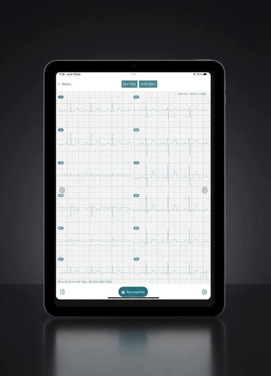 Application dépistons sur iPad